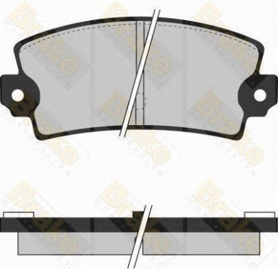 BRAKE ENGINEERING pa415 -  Комплект тормозных колодок, дисковый тормоз